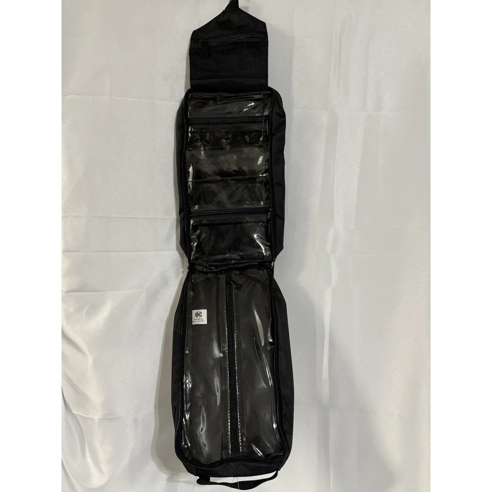 B&C Versatile Hanging Travel Organizer Bag Black Multi- Pockets